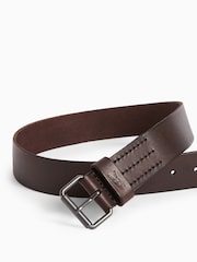 AllSaints Brown Dunston Belt - Image 3 of 3