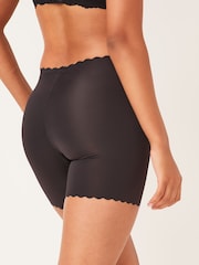 Black Scallop Tummy Control & Thigh Smoothing Briefs - Image 2 of 4