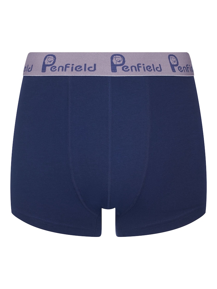 Penfield Blue Script Boxers 3 Pack - Image 2 of 5