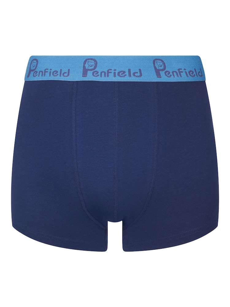 Penfield Blue Script Boxers 3 Pack - Image 4 of 5