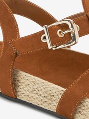 Tan Brown Forever Comfort® Gladiator Ankle Strap Sandals - Image 7 of 7
