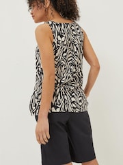 FatFace Black Flora Paint Stroke Vest - Image 2 of 4
