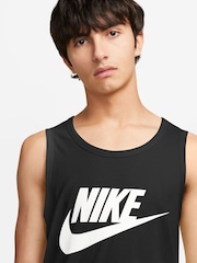 Nike Black 100% Cotton Sportswear Vest - Image 4 of 4