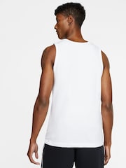 Nike White 100% Cotton Sportswear Vest - Image 2 of 10