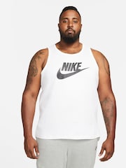 Nike White 100% Cotton Sportswear Vest - Image 5 of 10