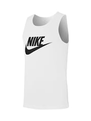 Nike White 100% Cotton Sportswear Vest - Image 9 of 10