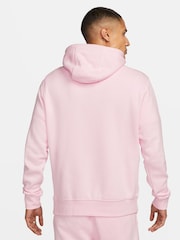Nike Pink Foam Club Pullover Hoodie - Image 2 of 12