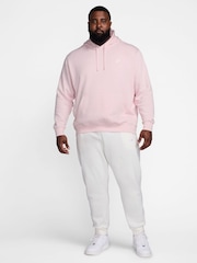Nike Pink Foam Club Pullover Hoodie - Image 5 of 12