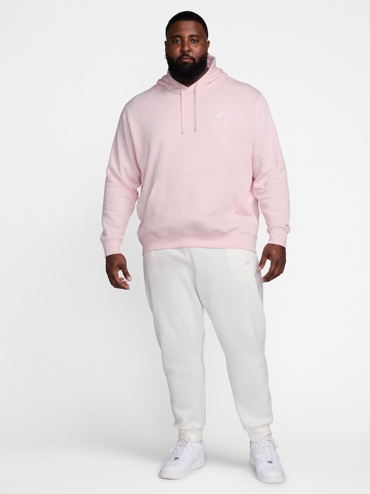 Nike Pink Foam Club Pullover Hoodie - Image 5 of 12