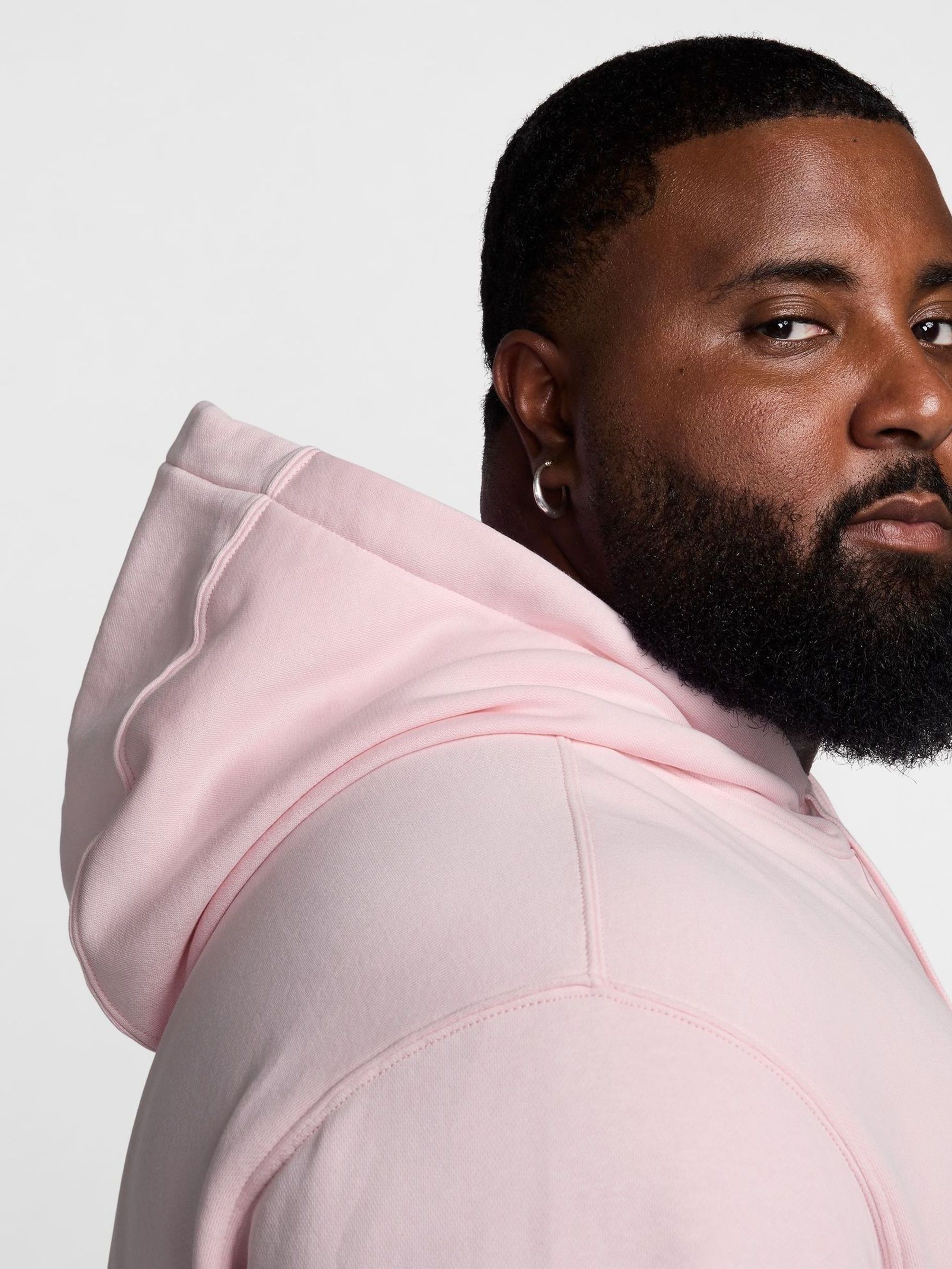 foam pink nike hoodie