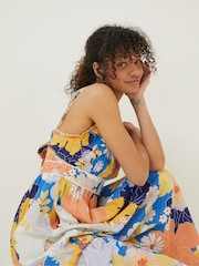 FatFace Blue Jayden Coastal Midi Dress - Image 4 of 6