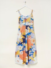 FatFace Blue Jayden Coastal Midi Dress - Image 6 of 6