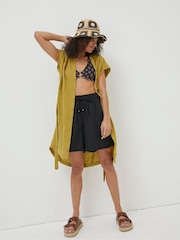 FatFace Green Finley Shirt Dress - Image 5 of 6