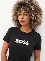 BOSS Black Logo Print 100% Cotton T-Shirt - Image 3 of 4