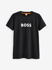 BOSS Black Logo Print 100% Cotton T-Shirt - Image 4 of 4