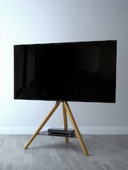 AVF Brown Hoxton Tripod 1000 TV Stand - Image 1 of 6