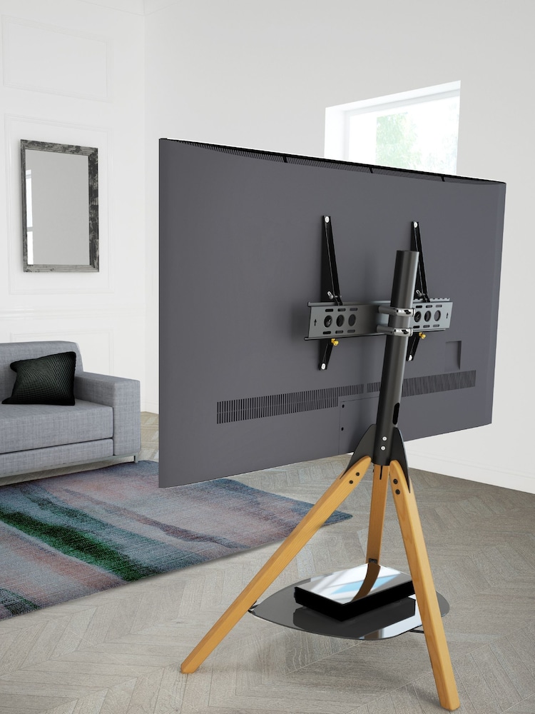 AVF Brown Hoxton Tripod 1000 TV Stand - Image 2 of 6