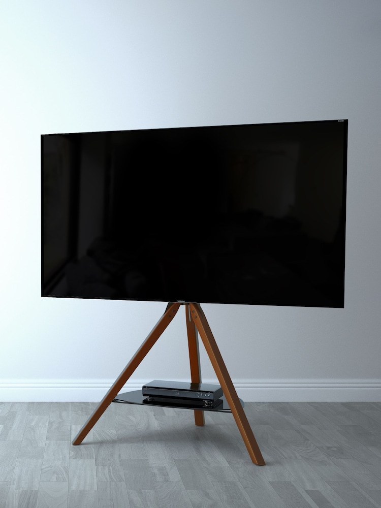 AVF Brown Hoxton Tripod 1000 TV Stand - Image 1 of 6