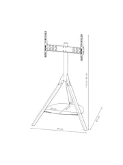 AVF Brown Hoxton Tripod 1000 TV Stand - Image 6 of 6
