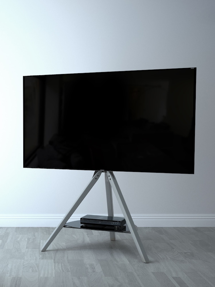 AVF Grey Hoxton Tripod 1000 TV Stand - Image 1 of 6