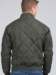 Barbour® International Green Quilted Merchant Jacket - Image 2 of 9
