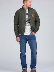 Barbour® International Green Quilted Merchant Jacket - Image 3 of 9