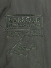 Barbour® International Green Quilted Merchant Jacket - Image 6 of 9