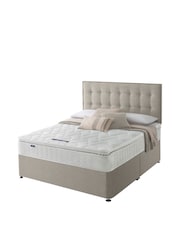 Silentnight Natural Miracoil Pillow Top Mattress and Divan Base Bed Set - Image 2 of 6