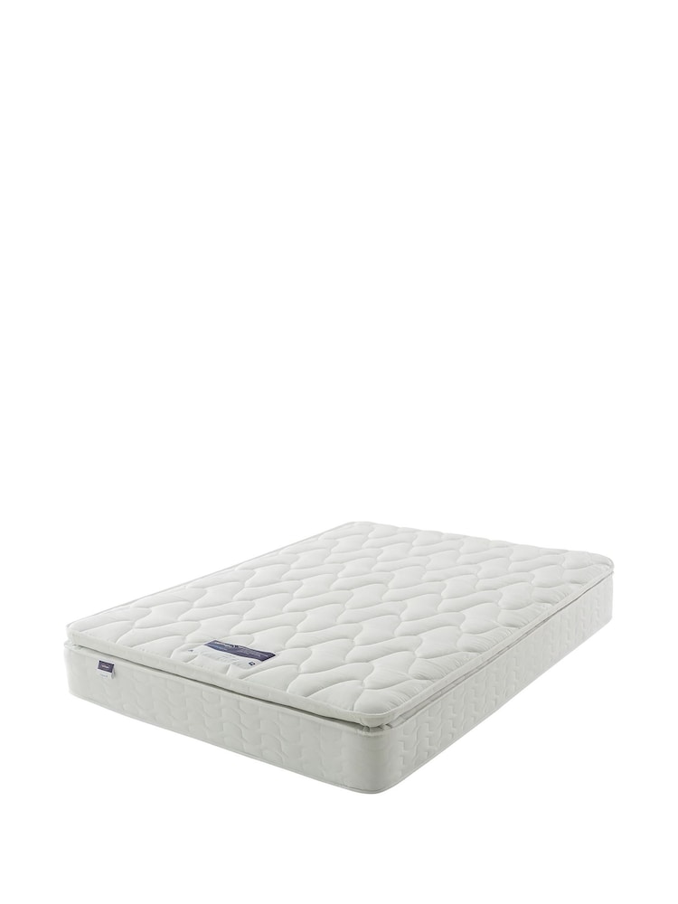 Silentnight Natural Miracoil Pillow Top Mattress and 2 Drawer Divan Base Bed Set - Image 2 of 5