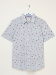 FatFace Blue Seafood Print Shirt - Image 5 of 5