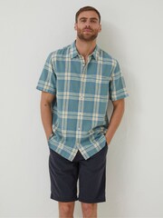 FatFace Blue Braddock Check Shirt - Image 1 of 5