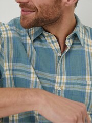 FatFace Blue Braddock Check Shirt - Image 2 of 5