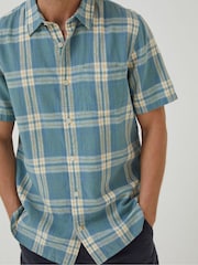 FatFace Blue Braddock Check Shirt - Image 3 of 5
