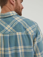 FatFace Blue Braddock Check Shirt - Image 4 of 5