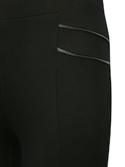 M&Co Leggings mit PU-Besatz, Schwarz - Bild 5 von 5