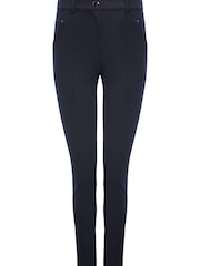 M&Co Blue Ponte Style Trousers - Image 3 of 5