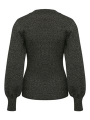 M&Co Black Metallic Fibre Cut Out Jumper - Image 3 of 4