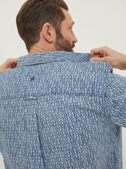 FatFace Blue Shell Print Shirt - Image 4 of 6