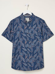 FatFace Blue Hibiscus Print Shirt - Image 6 of 6