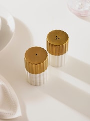 Gold/Marble Valencia Salt and Pepper Shaker Set - Image 2 of 3