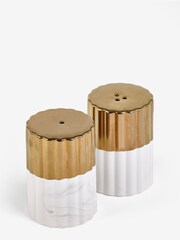 Gold/Marble Valencia Salt and Pepper Shaker Set - Image 3 of 3