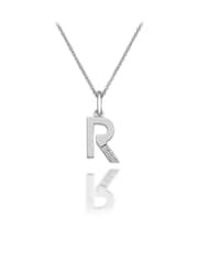 Hot Diamonds Silver Micro Initial Pendant Necklace - Image 1 of 2