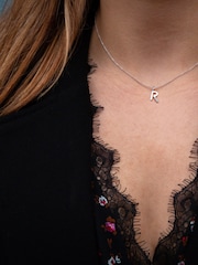 Hot Diamonds Silver Micro Initial Pendant Necklace - Image 2 of 2