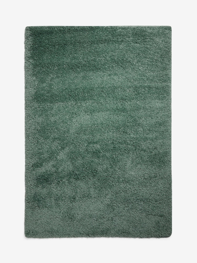 Dark Green Premium Cosy Shaggy Rug - Image 6 of 6