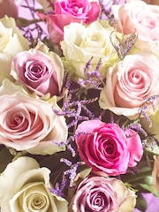 Pastel Rose Fresh Flower Bouquet in Gift Bag - Image 2 of 5