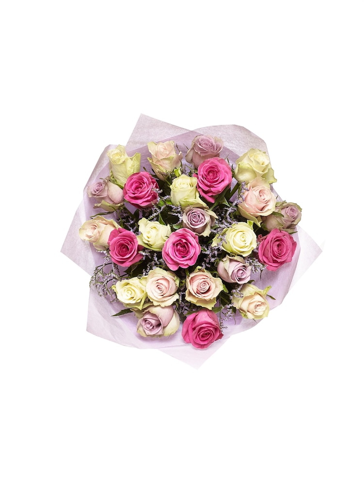 Pastel Rose Fresh Flower Bouquet in Gift Bag - Image 4 of 4