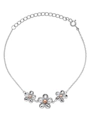 Hot Diamonds Silver Tone Forget Me Not Bracelet - Image 1 of 3