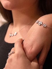 Hot Diamonds Silver Tone Forget Me Not Bracelet - Image 3 of 3