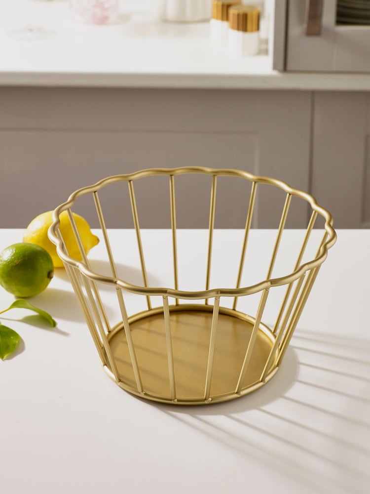 Gold Valencia Fruit Bowl - Image 2 of 3