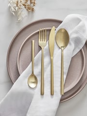 Gold 16pc Valencia Stainless Steel Serve Spoon Set - Image 1 of 3